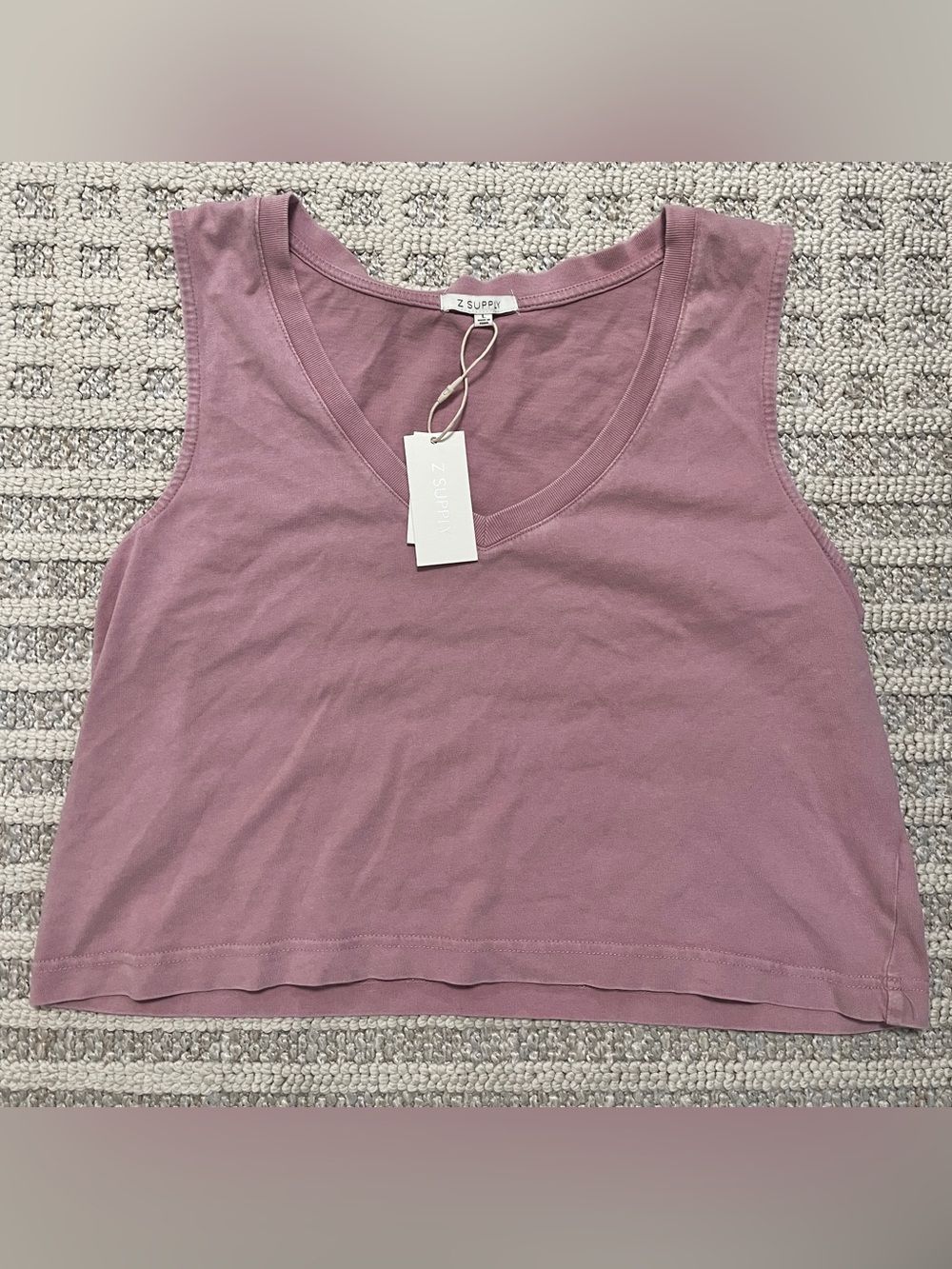 Z Supply Pink smoke V-Neck top large